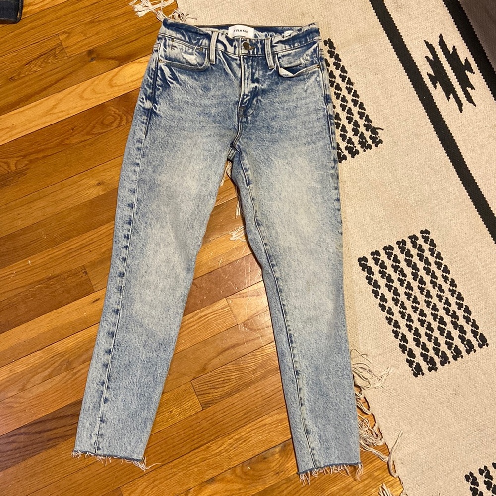 Frame Le High Skinny Crop jeans